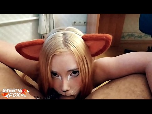 ❤️ Kitsune gëlltit kar dhe sperma në gojën e saj ️ Super pornografi tek ne ❌